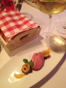 Duck breast with kamquats